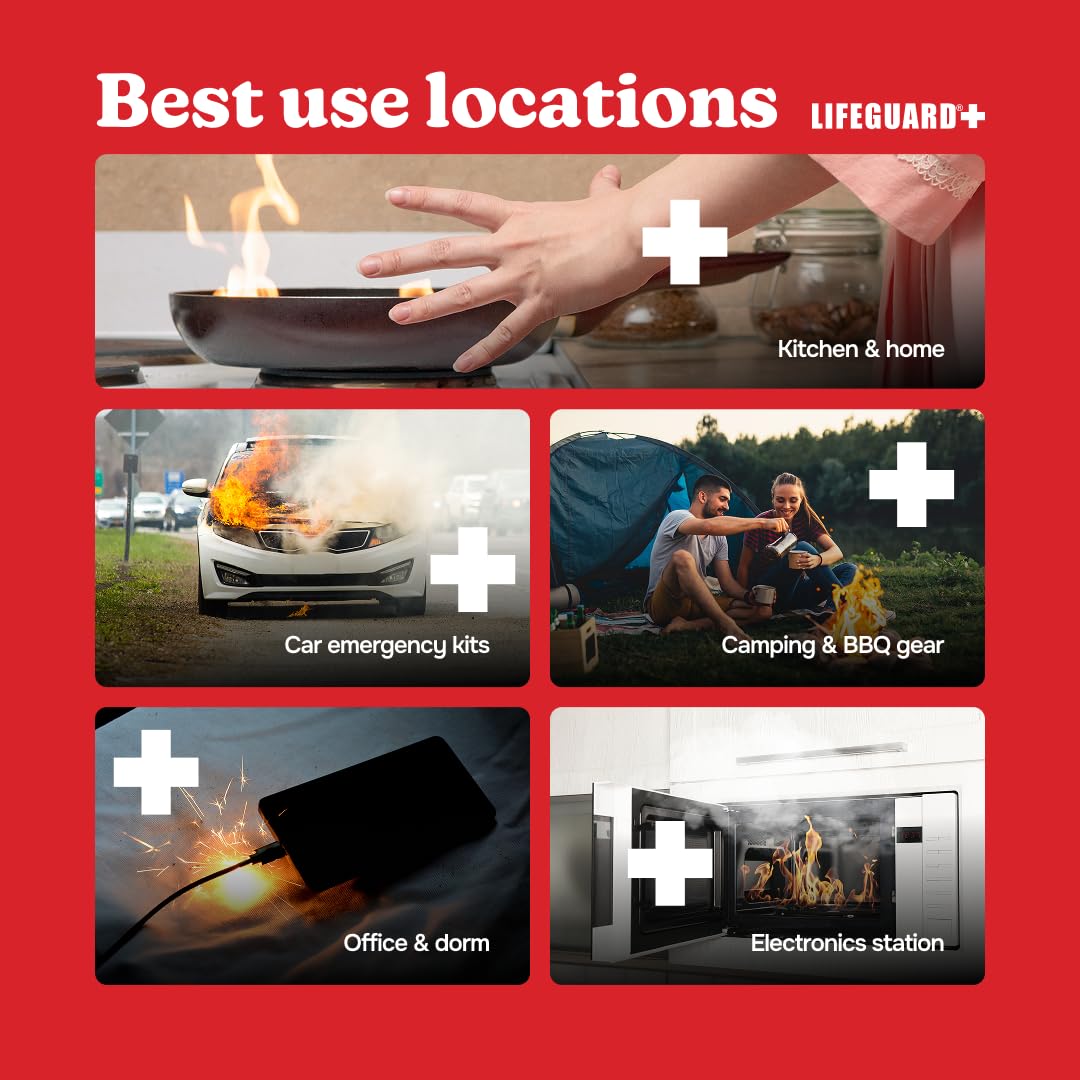 LIFEGUARD Aerosol Fire Extinguisher Spray - Non-Toxic, Eco-Friendly Fire Suppressant for Home, Kitchen, Car & Office, Compact, Easy-to-Use Design with 10-Year Shelf Life (Pack of 3) - Image 4