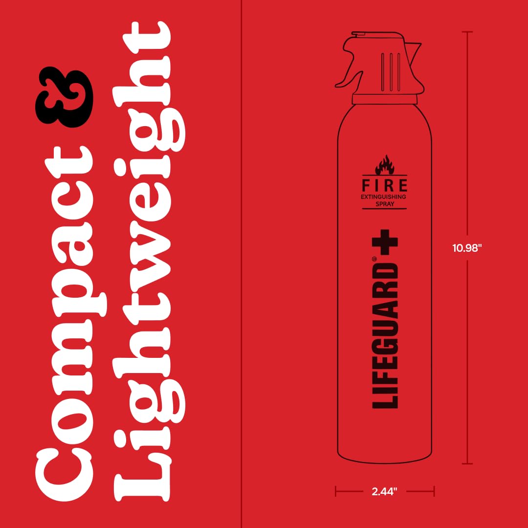 LIFEGUARD Aerosol Fire Extinguisher Spray - Non-Toxic, Eco-Friendly Fire Suppressant for Home, Kitchen, Car & Office, Compact, Easy-to-Use Design with 10-Year Shelf Life (Pack of 3) - Image 5