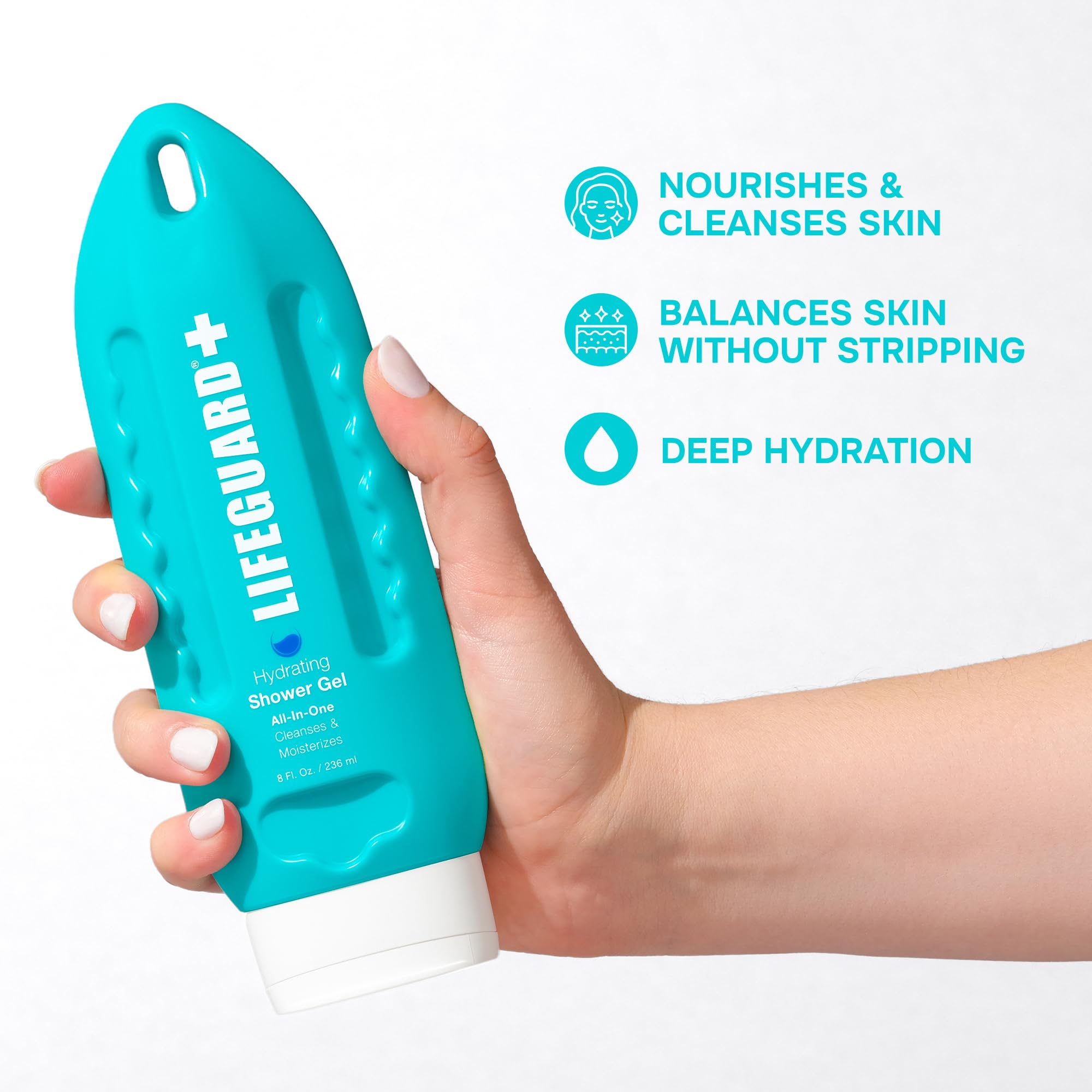 Lifeguard Daily All-In-One Shower Gel - Fresh Fig Scent with Gentle Cleansing with Deep Hydrating and Nourishing for Women & Men - 8 fl. oz. - Image 2