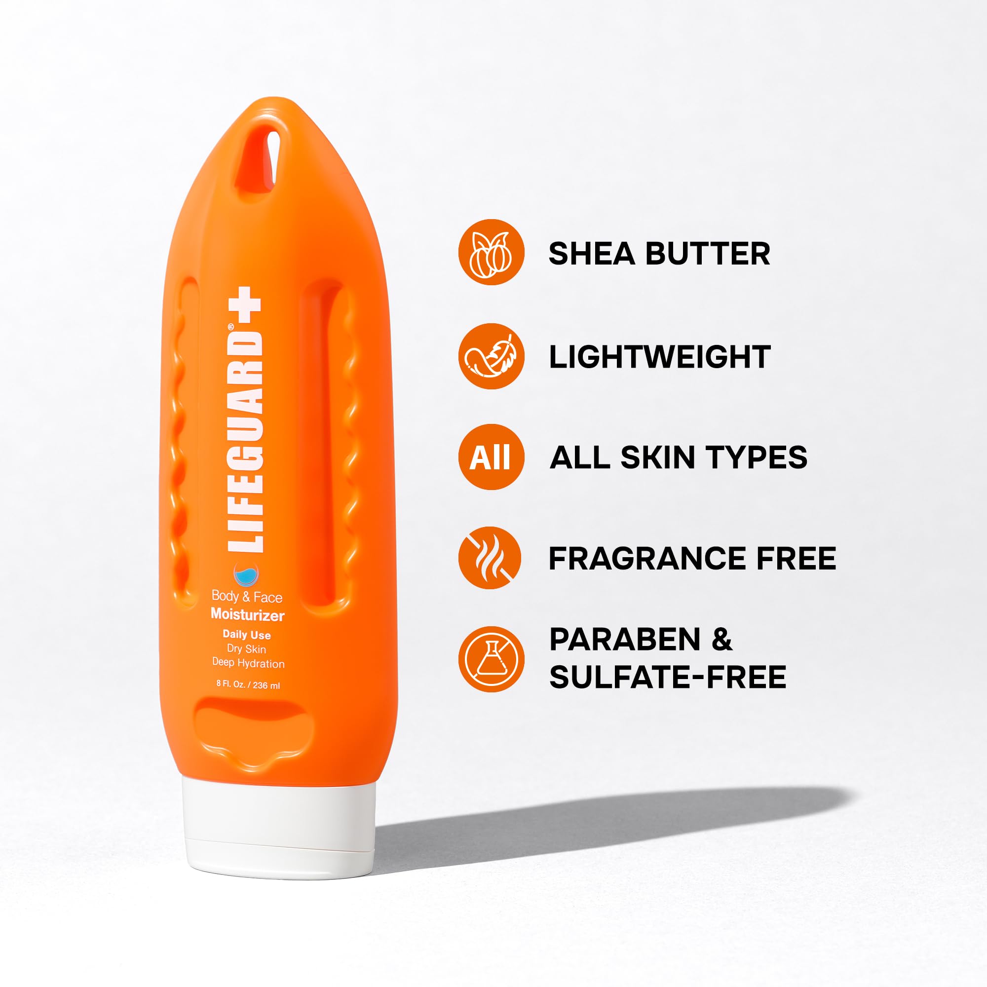 LIFEGUARD Daily Body & Face Moisturizer - Deep Hydrating and Moisturizing for Face and Body, Daily use, Suitable for All Skin Type, Sensitive Skin, Lightweight - 8 fl. oz. - Image 2
