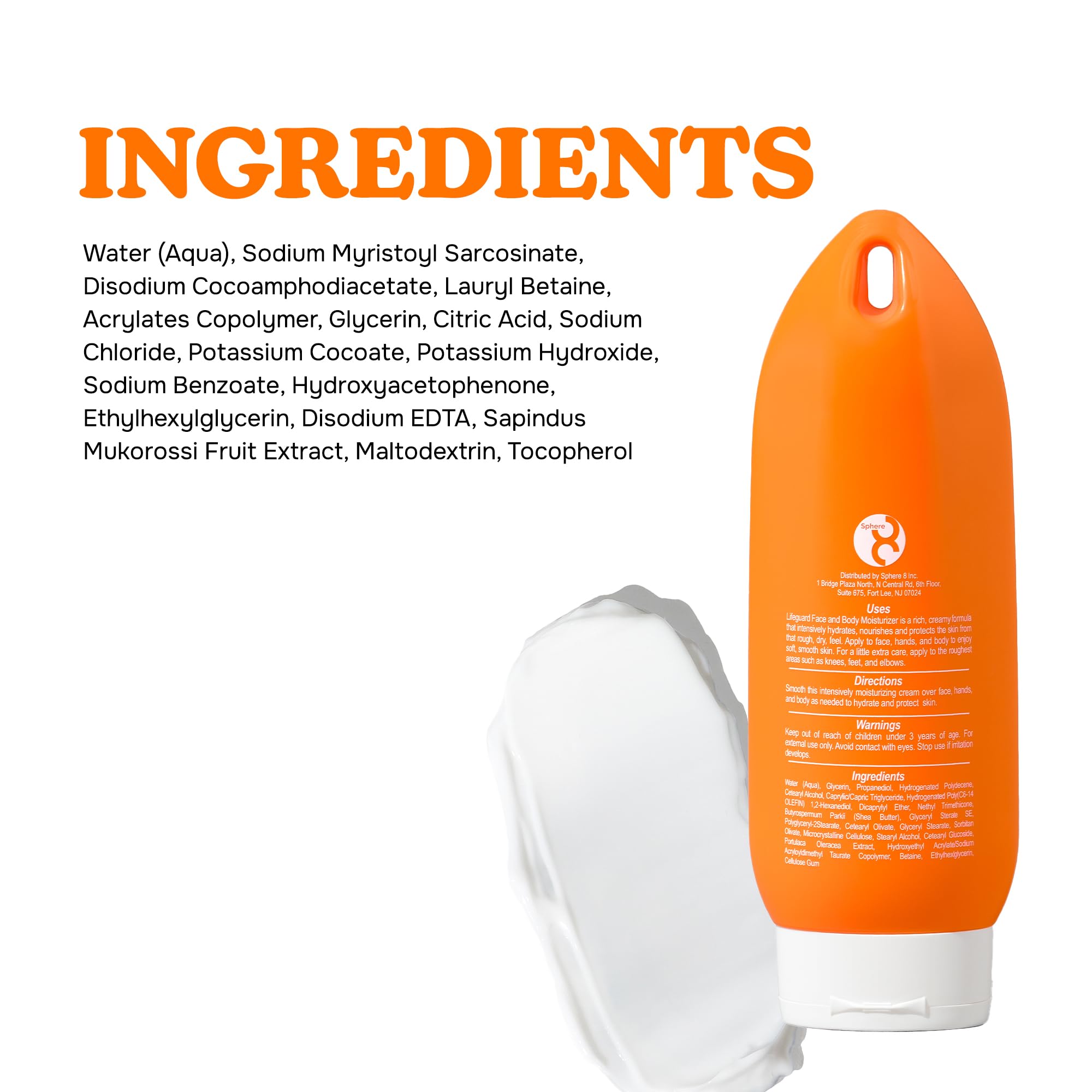 LIFEGUARD Daily Body & Face Moisturizer - Deep Hydrating and Moisturizing for Face and Body, Daily use, Suitable for All Skin Type, Sensitive Skin, Lightweight - 8 fl. oz. - Image 7