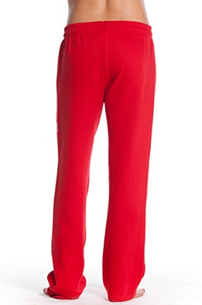 LIFEGUARD Fleece, Sweatpants with Pockets on Both Sides - Red Cotton Polyester 50/50 - Image 2