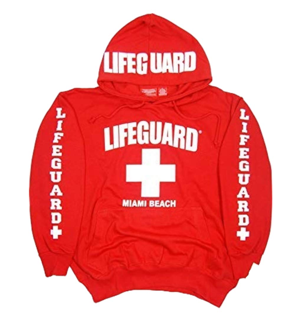 Lifeguard Miami Beach Hoodie Sweatshirt XXL