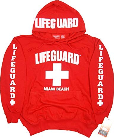 Lifeguard Miami Beach Hoodie Sweatshirt XXL - Image 2