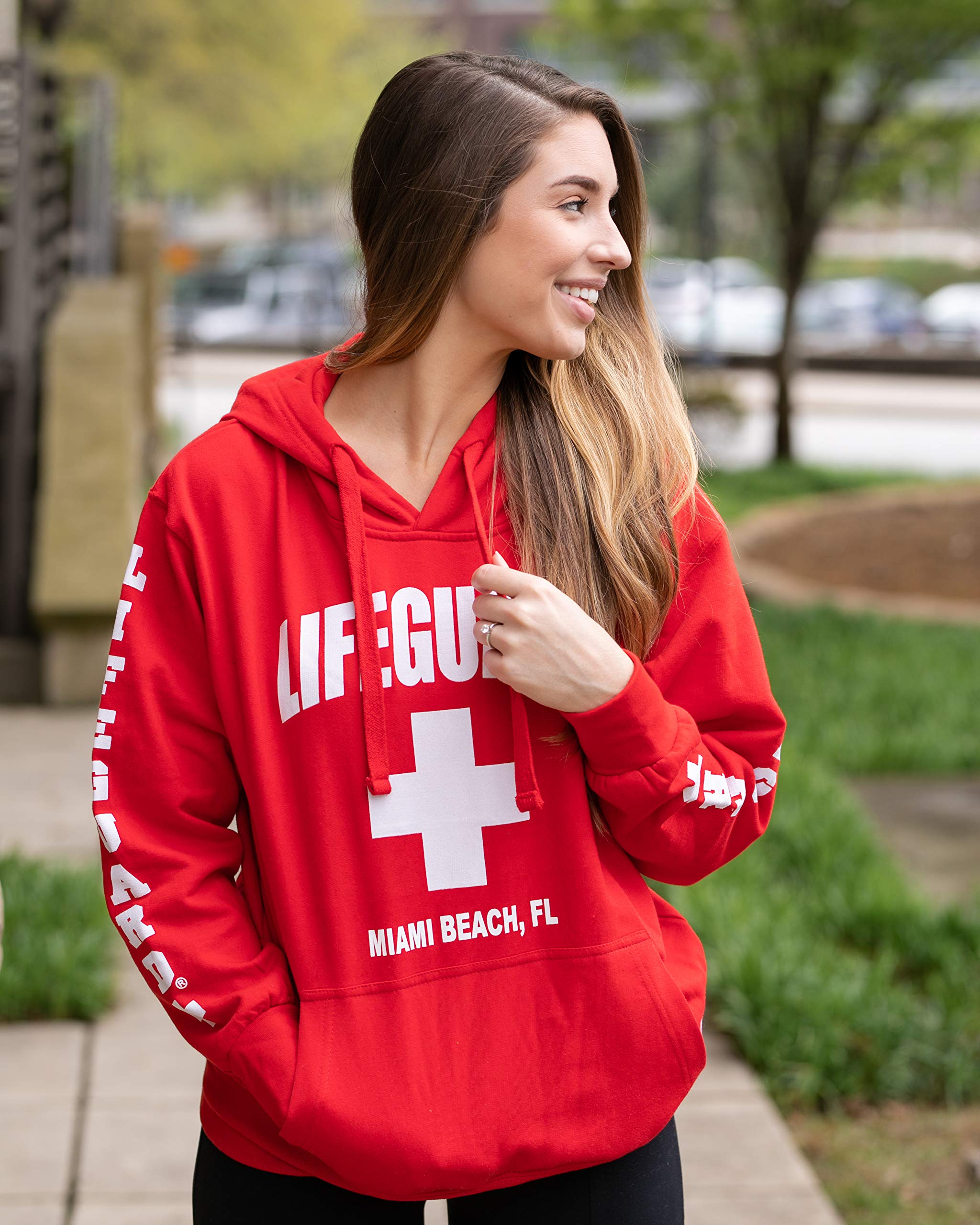 LIFEGUARD Official Ladies Miami Beach FL Hoodie - Image 4