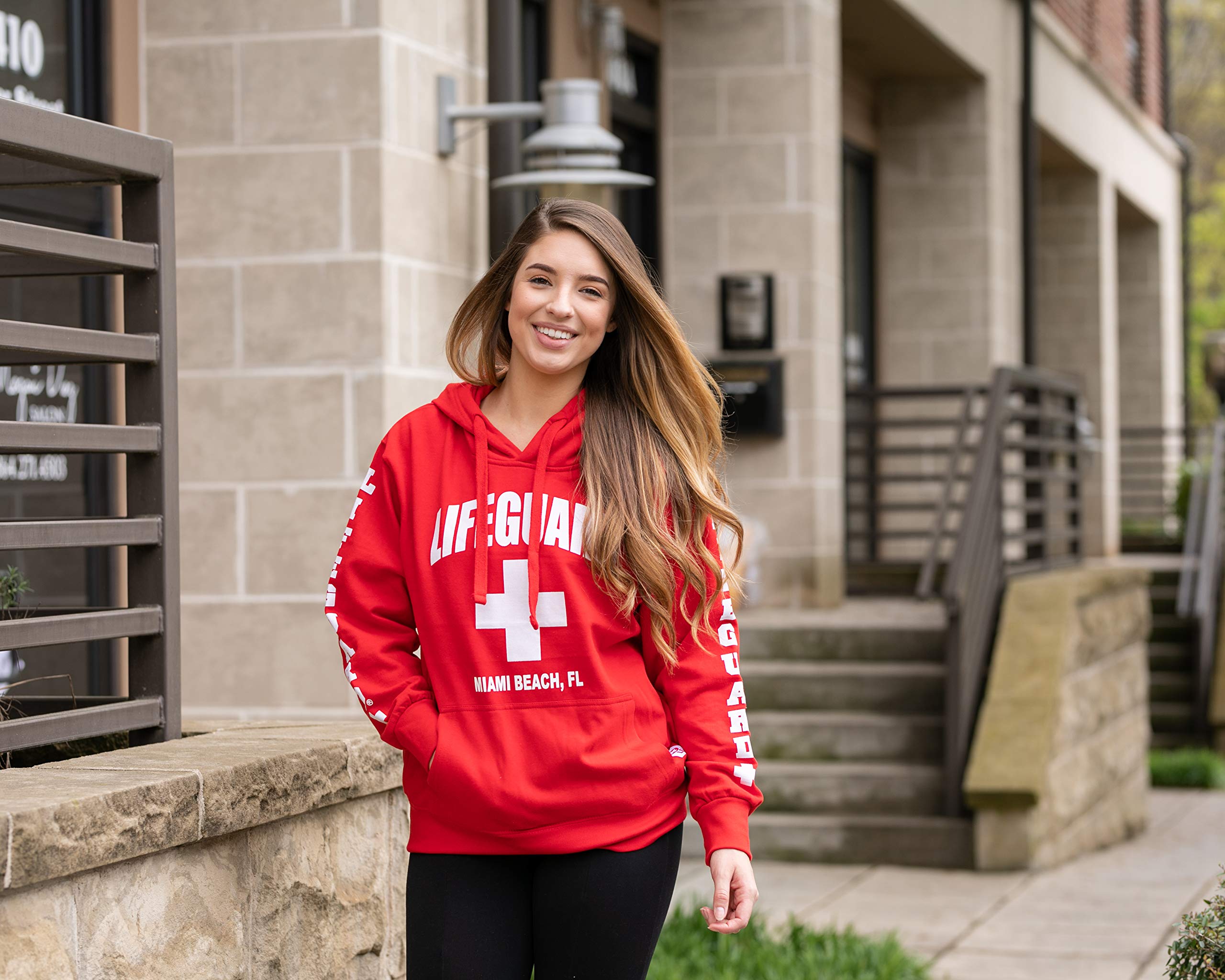 LIFEGUARD Official Ladies Miami Beach FL Hoodie - Image 5