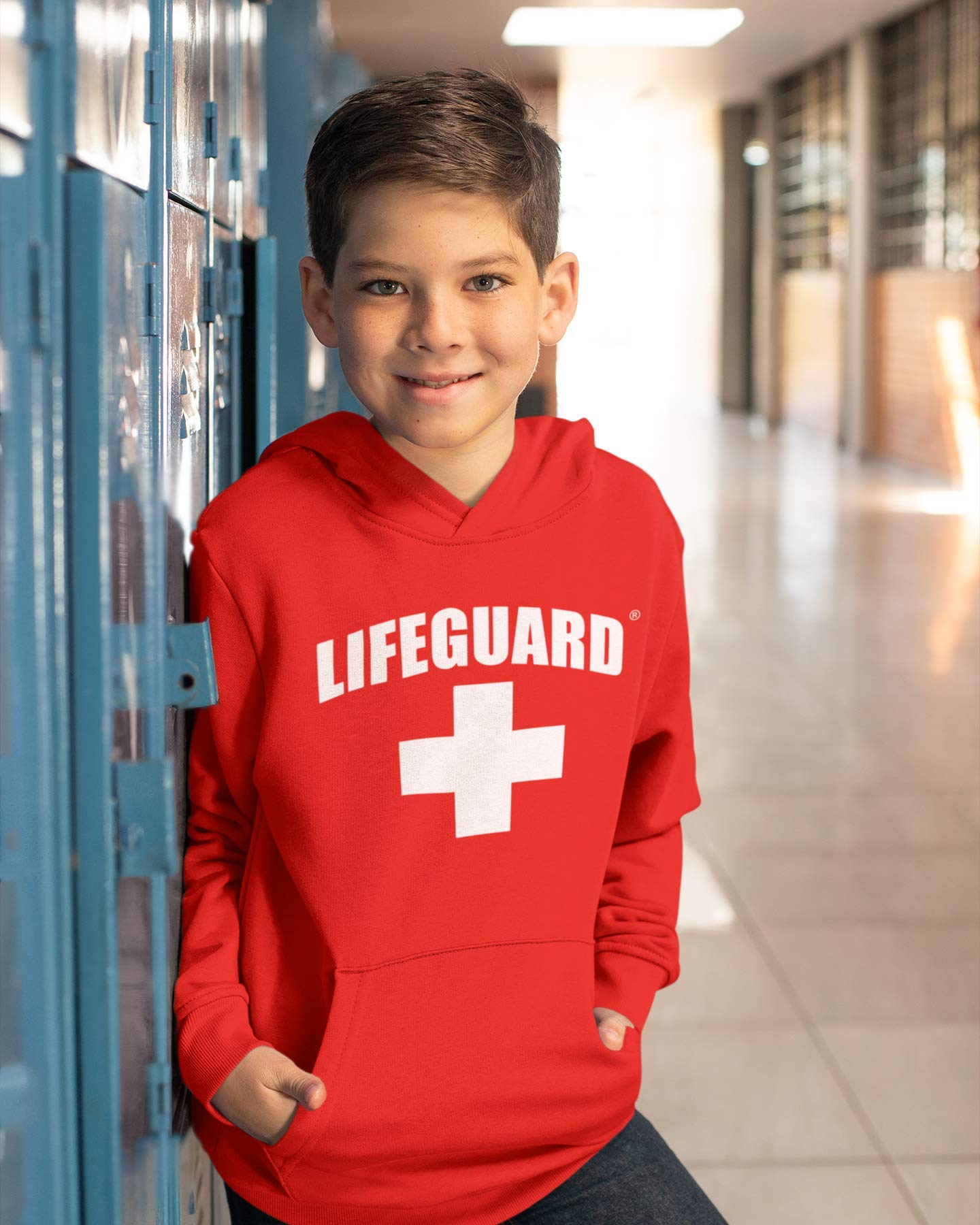 LIFEGUARD Officially Licensed First Quality Youth Kids Hooded Pullover Sweatshirt with Hood - Image 5