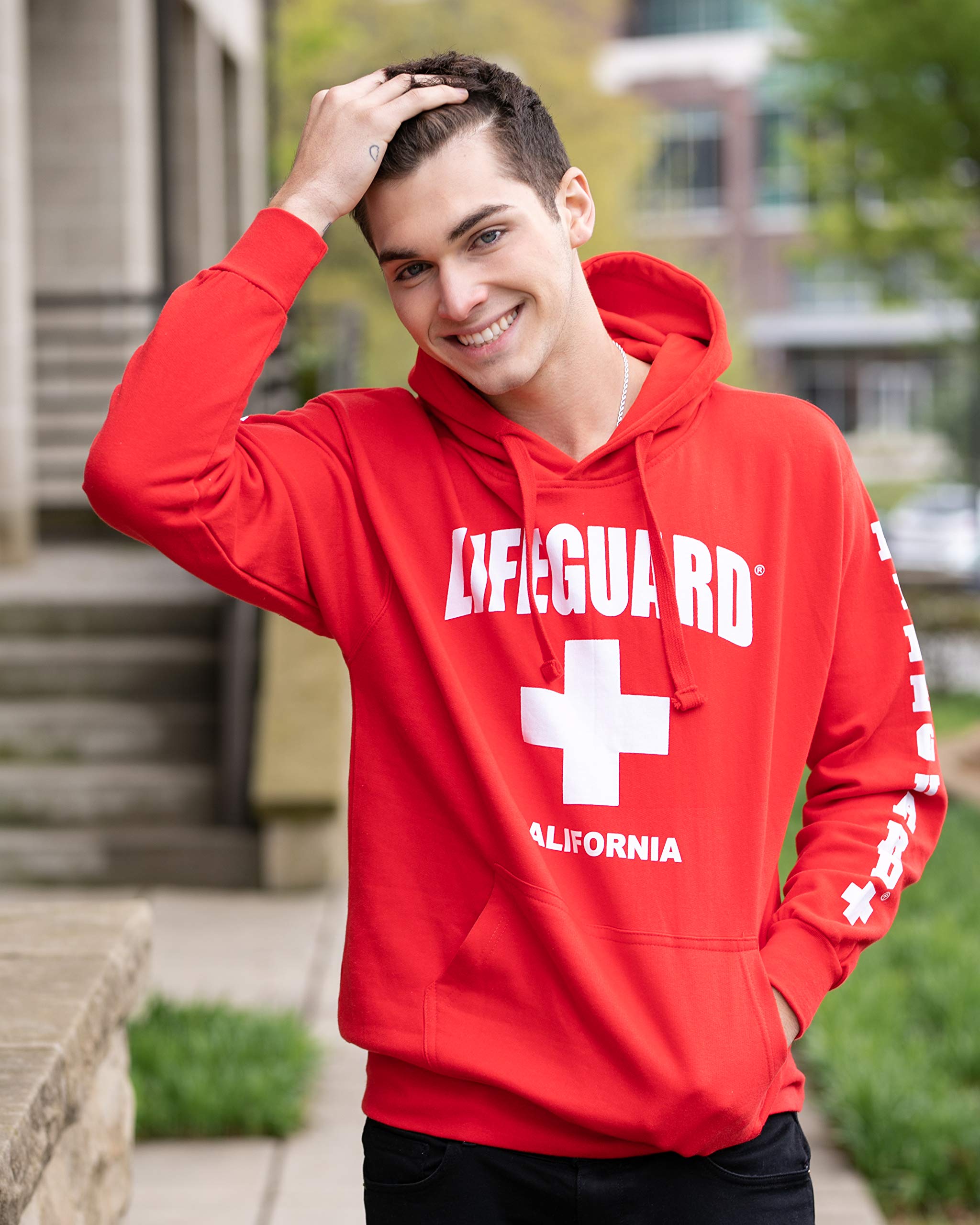 LIFEGUARD Officially Licensed Guys California Printed Pullover Hoodie | Mens Hooded Sweatshirt - Image 5