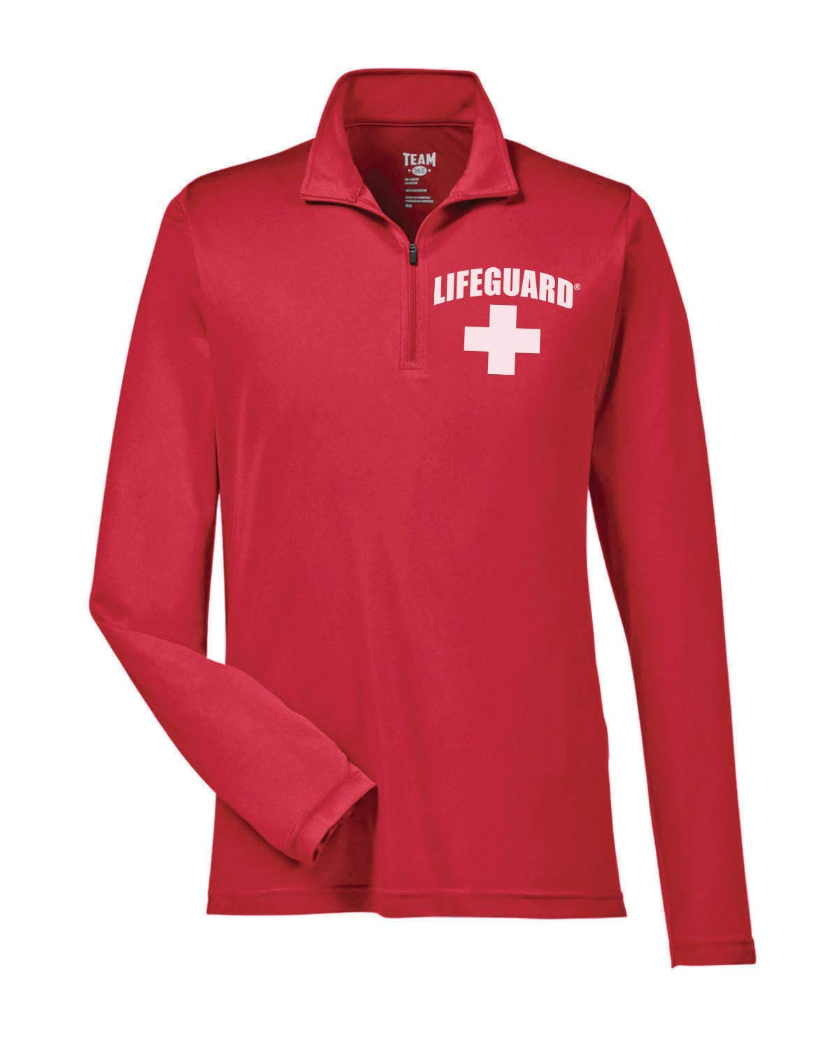 LIFEGUARD Officially Licensed Mens 1/4 Quarter Zip Active Performance Long Sleeve Shirt - Image 3