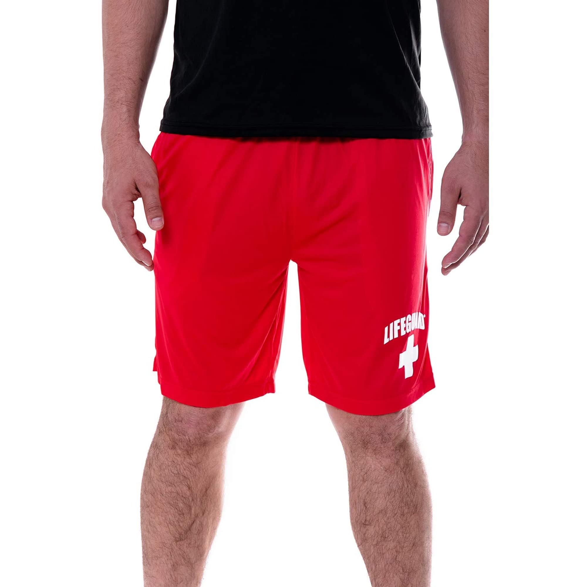LIFEGUARD Officially Licensed Mens Active Running Performance Shorts Moisture Wicking - Image 3