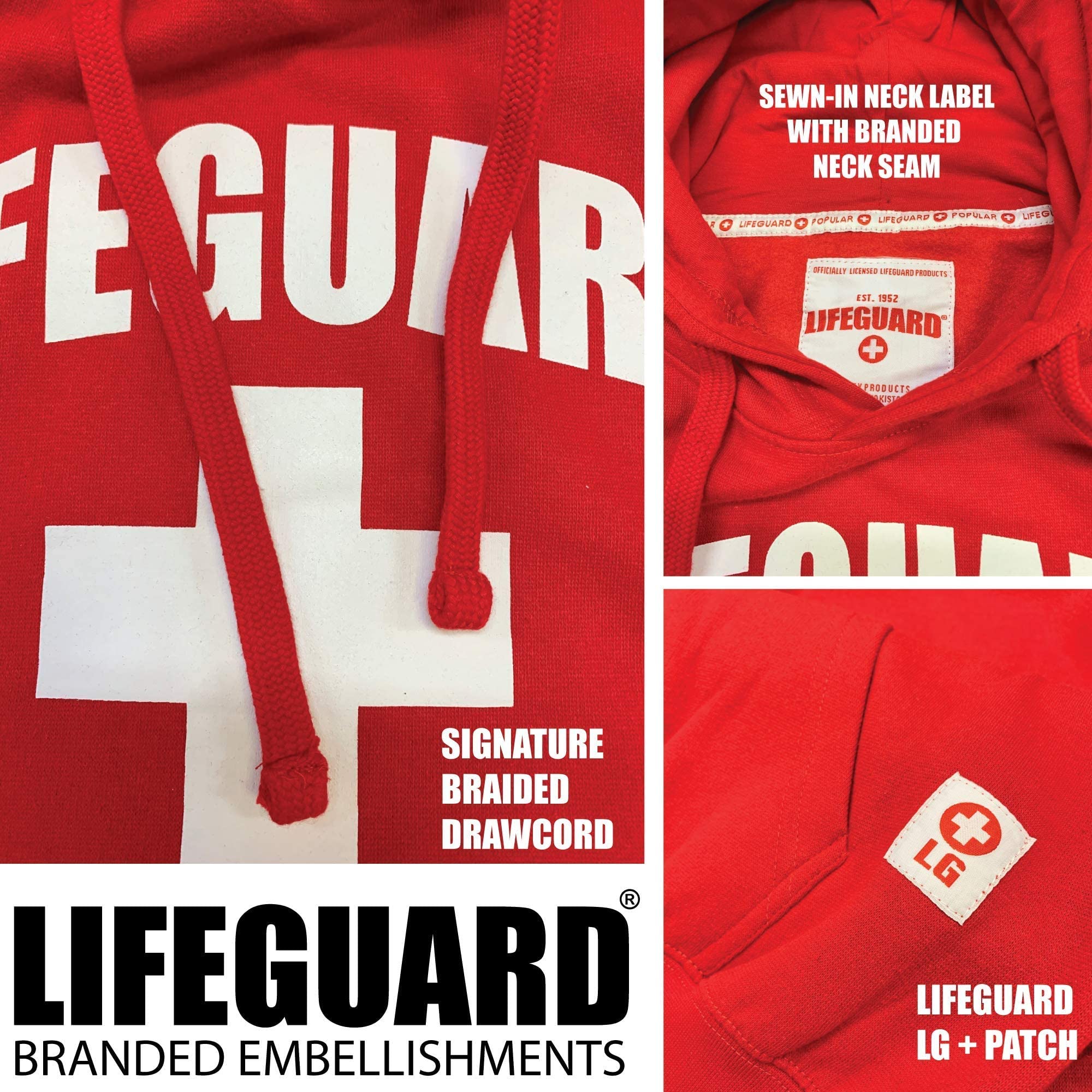 LIFEGUARD Officially Licensed Mens Halloween Costume Combo Pack Hoodie, Shorts, Hat, Fanny Pack - Image 5