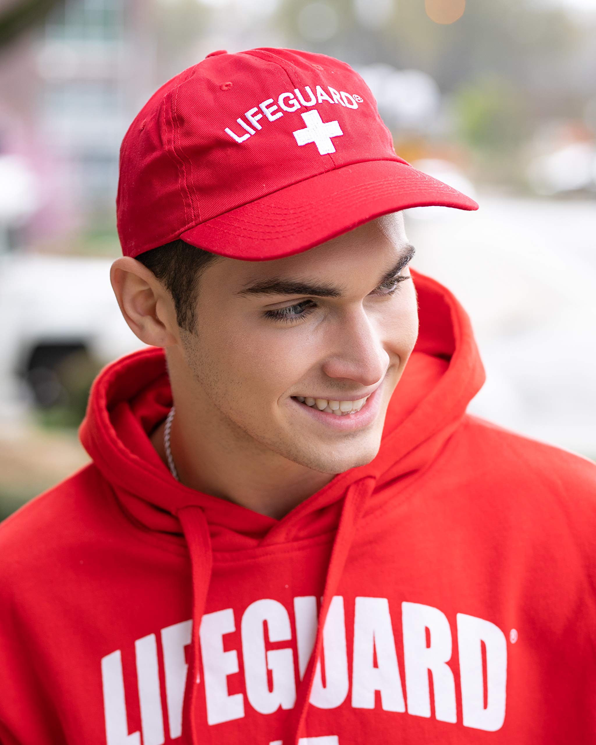 LIFEGUARD Officially Licensed Unisex Red Baseball Hat, Mesh Trucker Foam Front Cap, Snap Closure Adult One Size (Baseball Cap) - Image 3