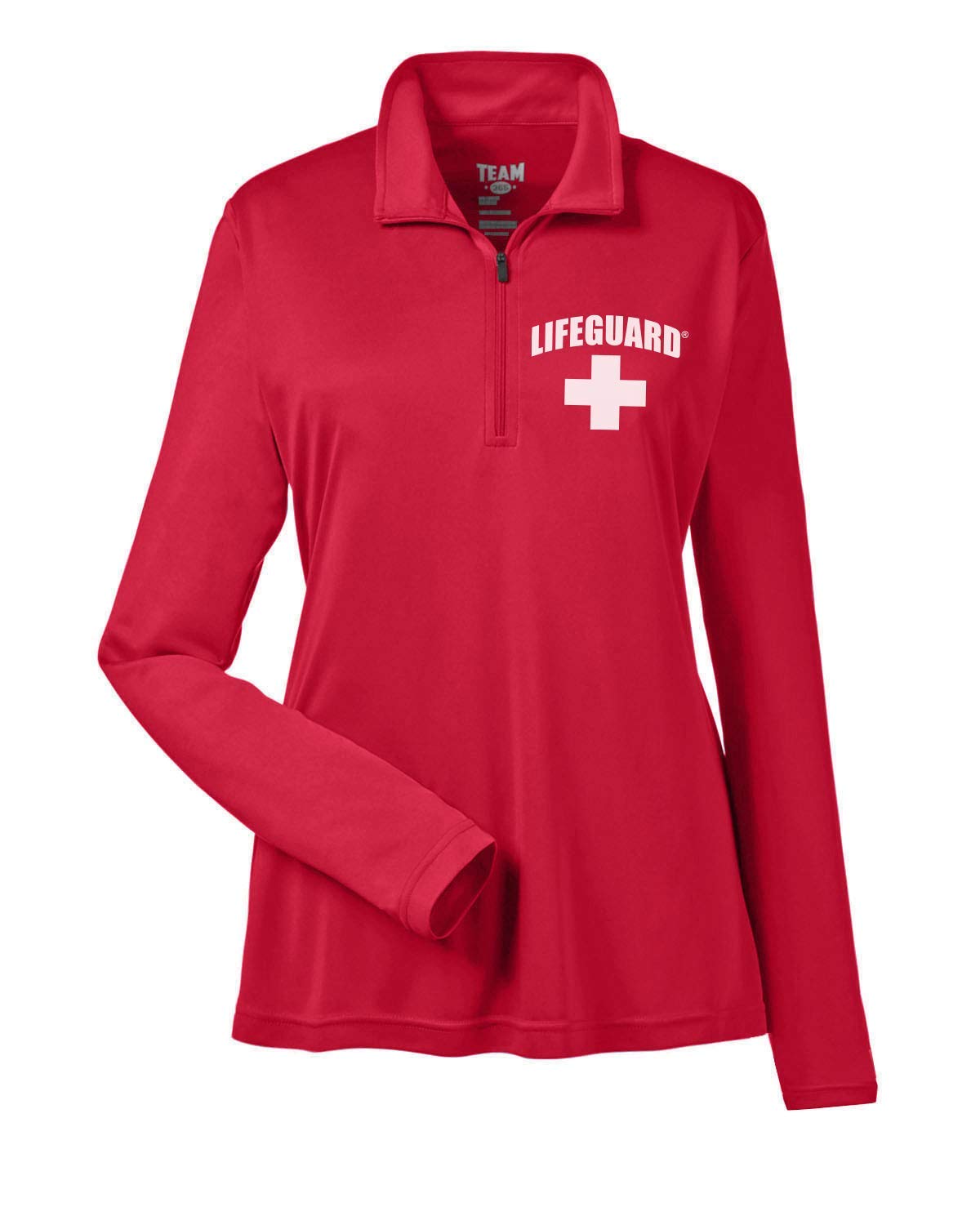 LIFEGUARD Officially Licensed Womens 1/4 Quarter Zip Active Performance Long Sleeve Shirt… - Image 4