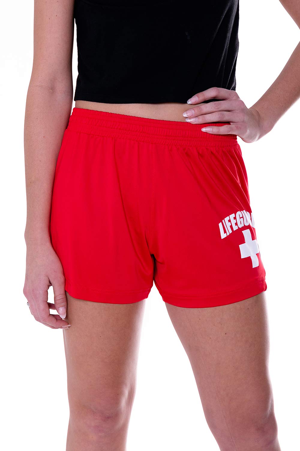 LIFEGUARD Officially Licensed Womens Active Running Performance Shorts Moisture Wicking - Image 3