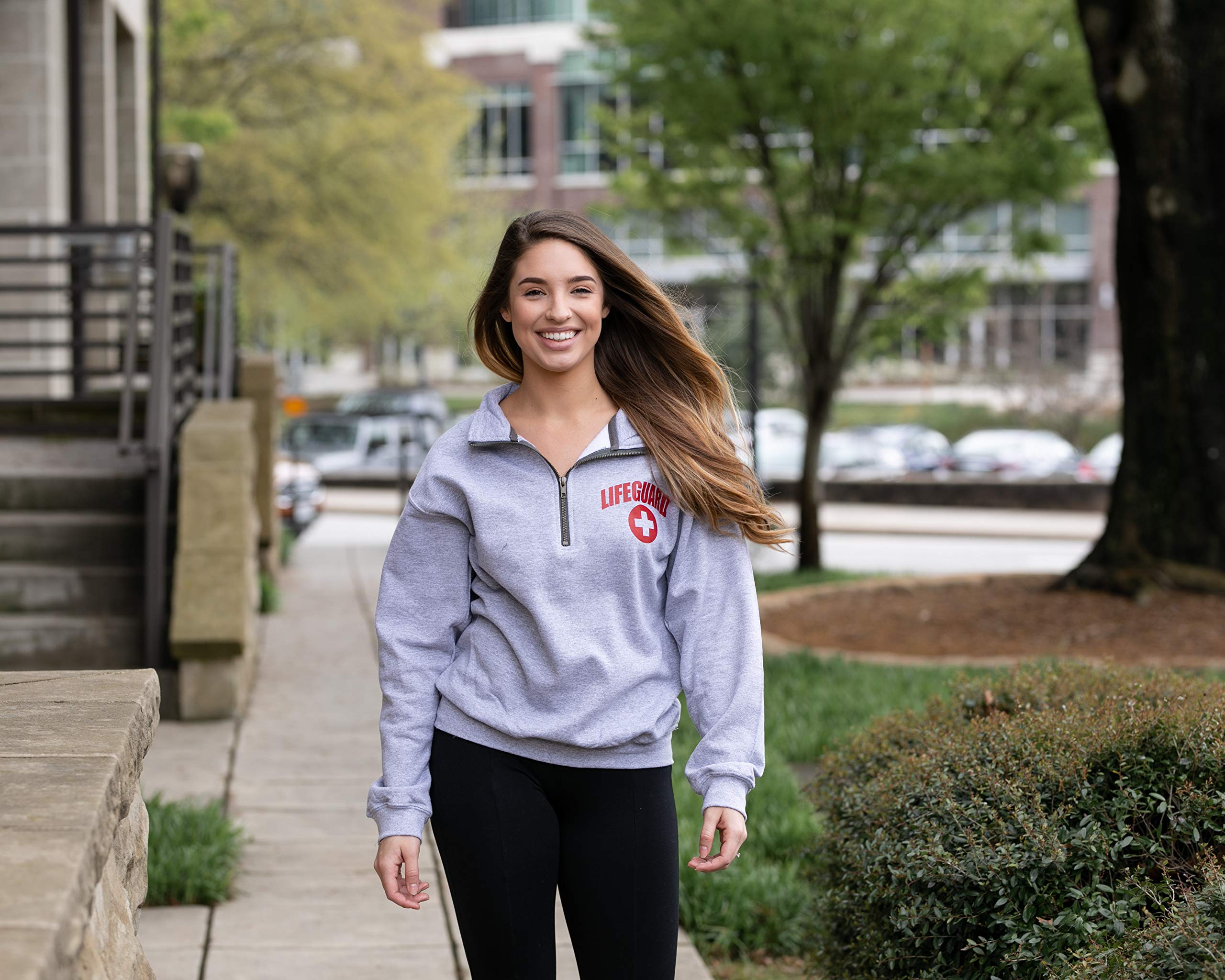 LIFEGUARD Quarter Zip Pullover - Zipper Fleece Sweatshirt Apparel Ideal for Men, Teens, Girls. - Image 5
