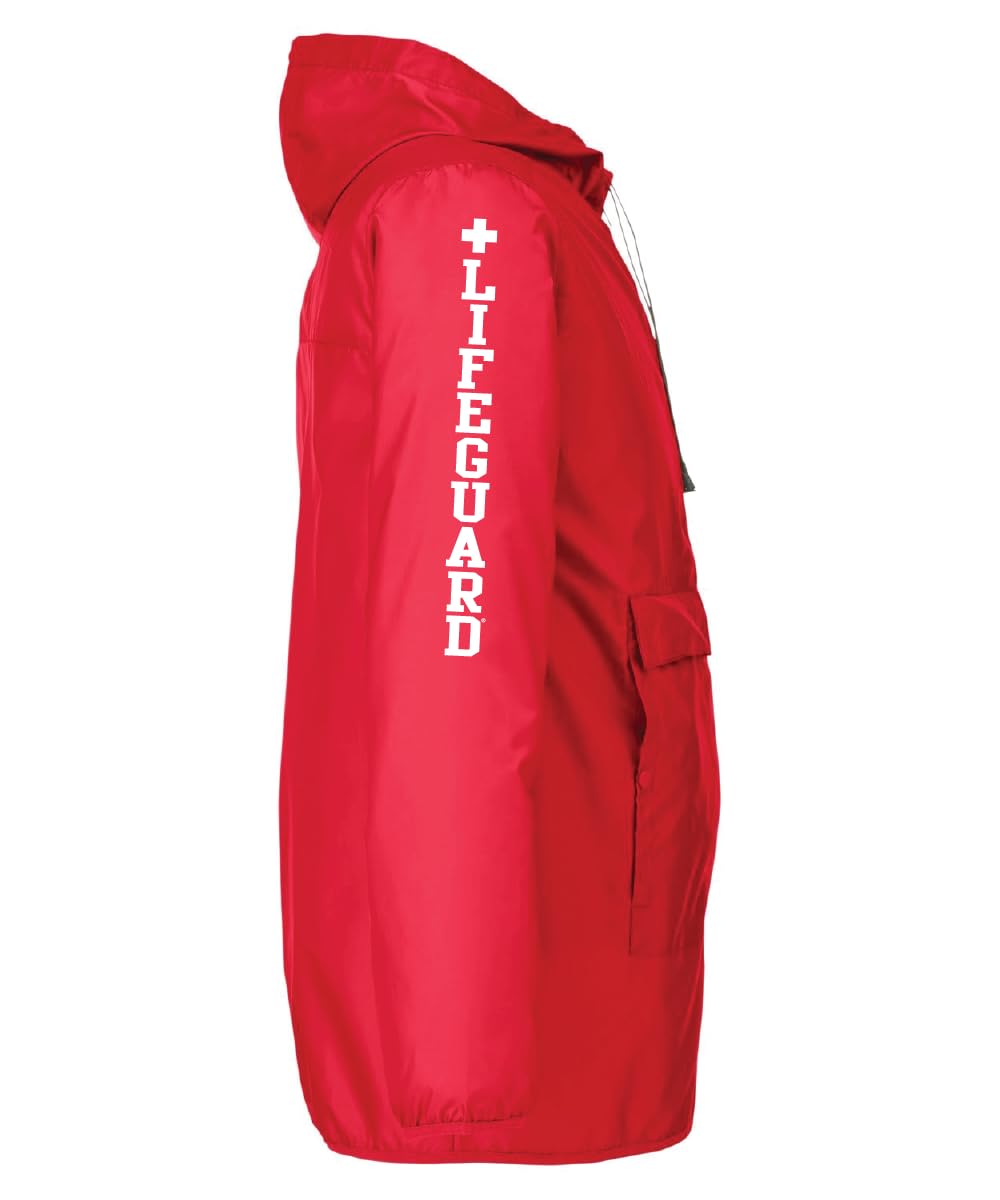 LIFEGUARD Windbreaker Quarter Zip Jacket - Water and Wind Resistant 100% Nylon Ideal for Men, Teens, Girls. - Image 3